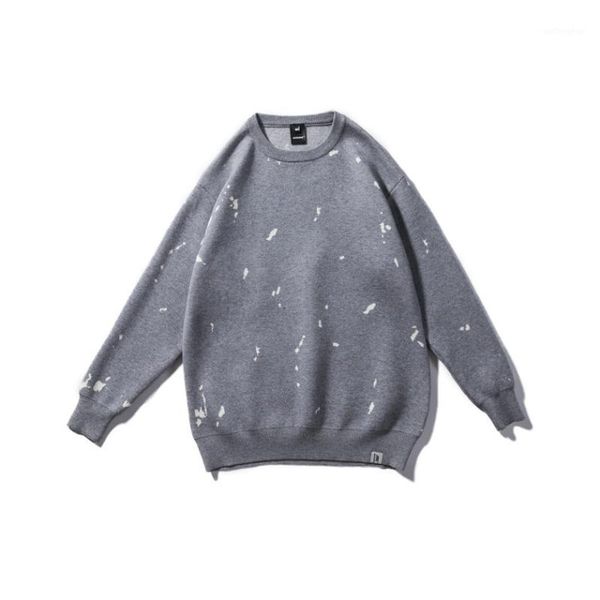 

men clothes winter casual loose long sleeve o-neck knitted pullovers sweater japan streetwear hip hop male sweaters1, White;black