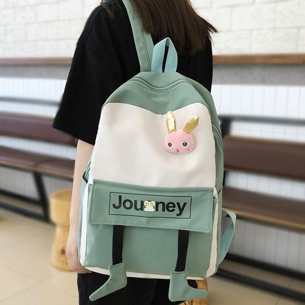 

женщины письмо печати рюкзак милый студент колледжа мешок школы kawaii дамы нейлоновый рюкзак girl моды book bag модный новый женский wmtzyt