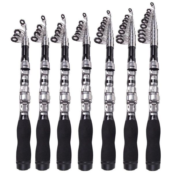 

portable carbon rock spinning fishing rod power hand fishing tackle lure rod lure casting spinning