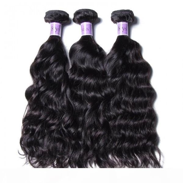 

tkwig 8a 3 bundles products indian natural wave human hair two tone for black woman, Black;brown