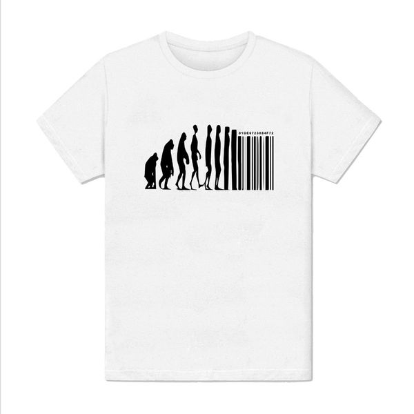 

summer tee shirt t-shirt homme - code barre evolution homme darwin theorie amusant drole mode o-neck t-shirt sport hooded sweatshirt hoodie