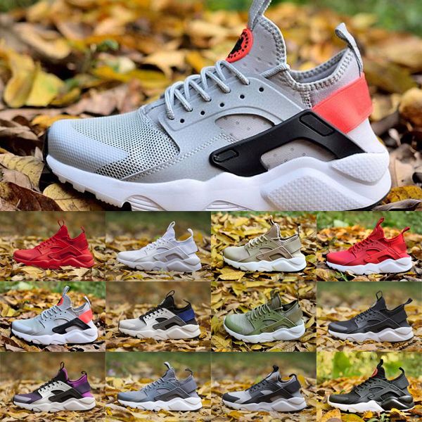 

new huarache 1.0 4.0 men women running shoes white black huraches zapatos ultra breathe huaraches mens trainers sports sneakers
