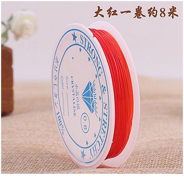 

elastic line crystal line beaded line bracelet transparent bracelet wear-resistant bead diy handm bbywtp