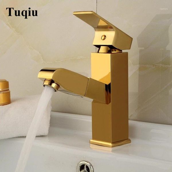 

faucet gold bathroom basin faucet single handle single hole mixer tap deck mounted and cold tap sink brass1