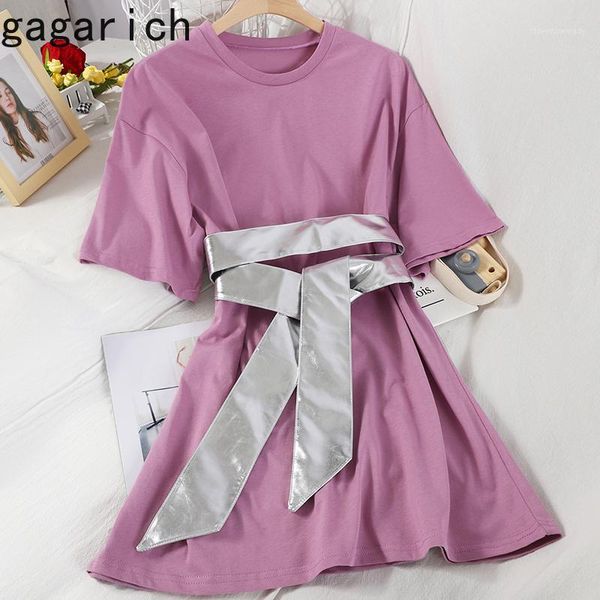 

casual dresses gagarich women shirt dress fashion o neck short sleeve mid-length spring summer solid color a-line ladies vestido wear1, Black;gray
