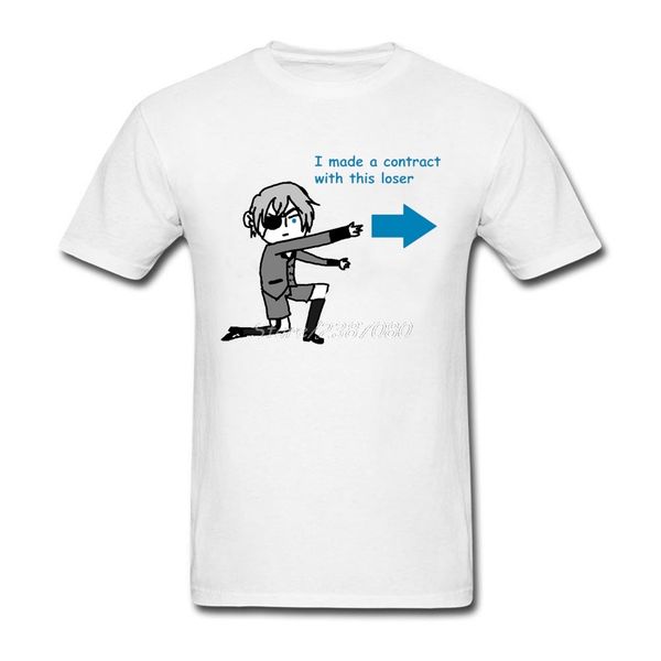 

sport yes my loser black butler t shirt custom short sleeve t-shirts for men pop car-styling cotton crewneck xxxl funny t shirts