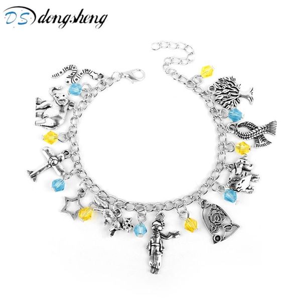 

dongsheng the little prince bracelet le petit prince bracelet rose snake bangle wristband for women girl gift-30, Black