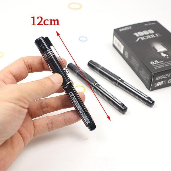 

gel pens 3pcs/lot creative kawaii mini pen 0.5mm black ink short neutral gift writing pocket for office stationery supplies1