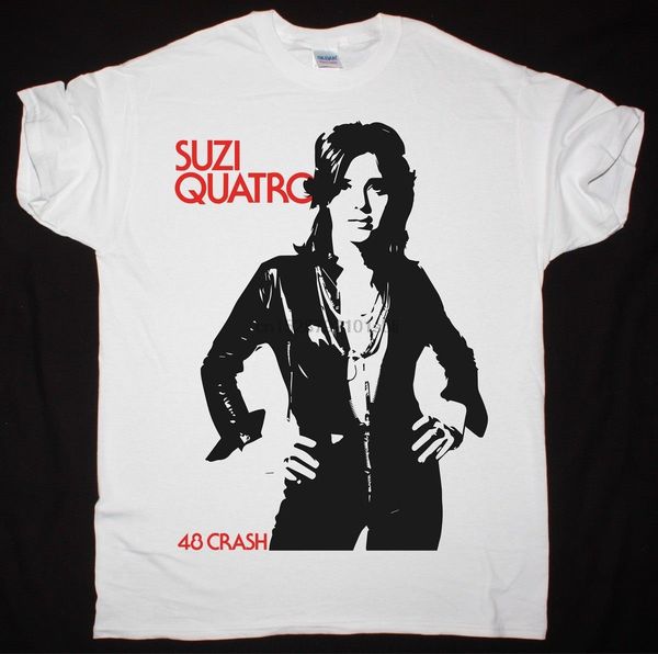 

suzi quatro 48 crash hard rock sweet nazareth slade smokie new white novelty cool men short sleeve hoodie designers t shirts sweatshirt