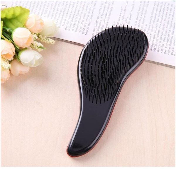 

portable antistatic hair mas comb hairdress styling salon beauty hair brush tools hair brushes mas jllsaq, Silver