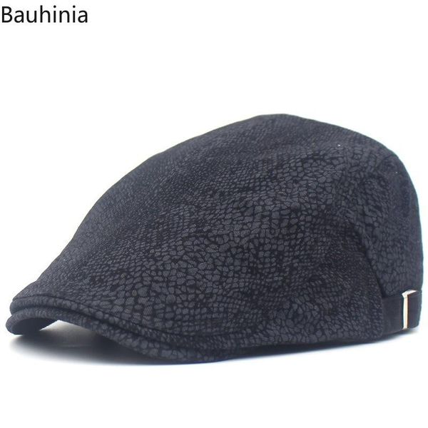 

berets european american fashion autumn winter leopard printmen cap hats flat caps ivy, Blue;gray