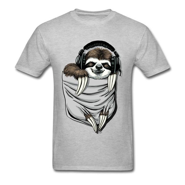 

sloth in my pocke 2018 discount geek crewneck short sleeve summer swea thanksgiving day sport hooded sweatshirt hoodie t shirt
