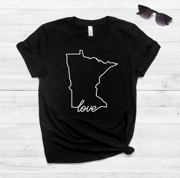 

minnesota home print women tshirt хлопок повседневная смешная футболка для леди yong girl the tee hipster drop s-407, White