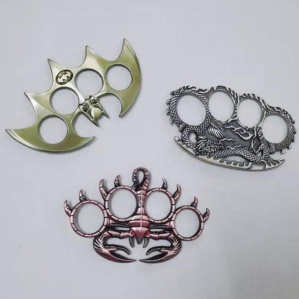

mini personalized finger tiger domineering retro iron fist dragon metal men's ring finger cover index finger hip hop accessories 999