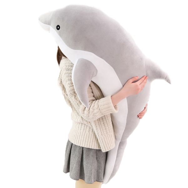 

30-140cm nordic soft dolphin plush toys dolls stuffed down cotton animal nap pillow creative kids toy gift for girls home decor