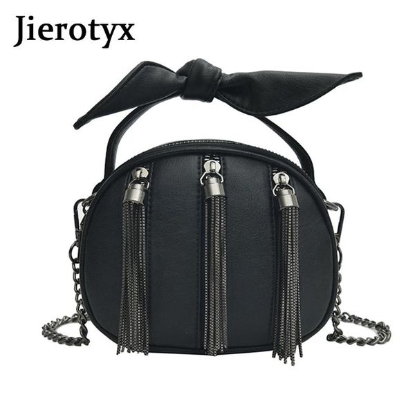 

jierotyx sexy кисточка сумка женщина кожа черный насыщенный клатчи chain женщины crossbody сумка tote мода луки высокое качество