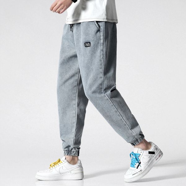 

джинсы мужские осень новый бренд моды случайные свободные jeansjeans и jeanscasual брюки корейской молодежной моды универсальный корсет шаро, Blue