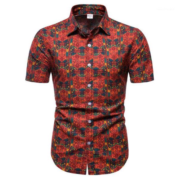 

men's casual shirts 2021cs10 shirt printing men's short-sleeved lapel men's1, White;black