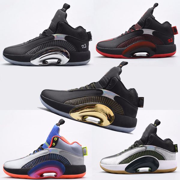 

2020 latest highest quality air jumpman 35 xxxv sp-tp beyou boys basketball designer men chaussures sports running shoes platform, Black