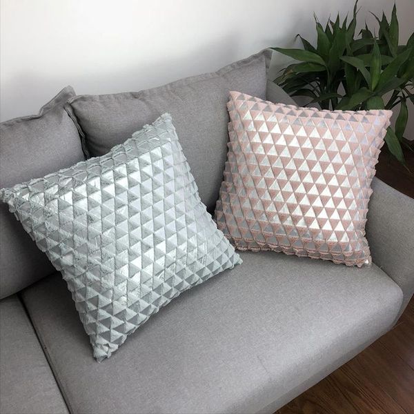 

solid color plush embossed cushion cover pillowcase sofa classical throw pillow cover for back cushion home decor