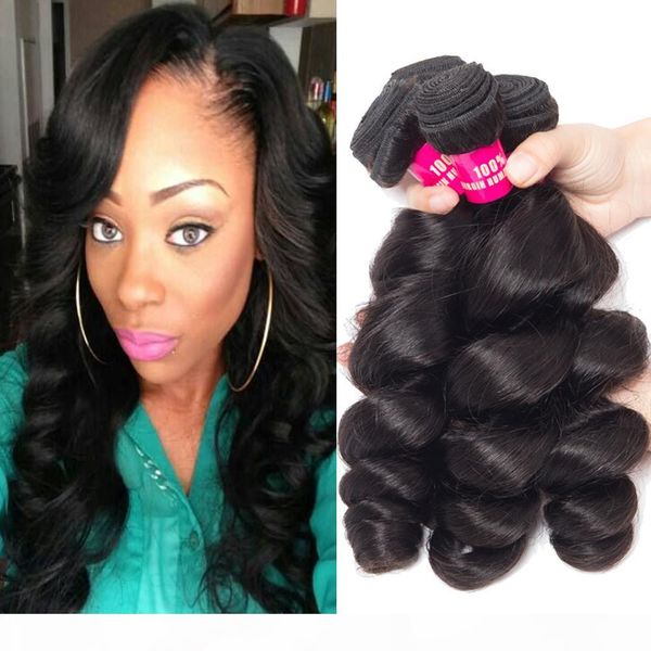 

remy 8a brazilian body wave straight loose wave kinky curly deep wave virgin remy brazilian peruvian malaysiana indian human hair extensions, Black;brown