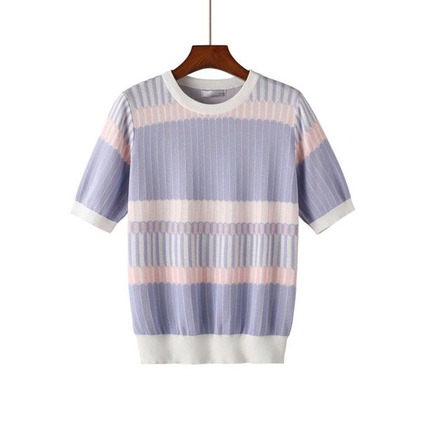 

2020 new summer chic shirt vintage short sleeve korean o-neck t-shirt women, White