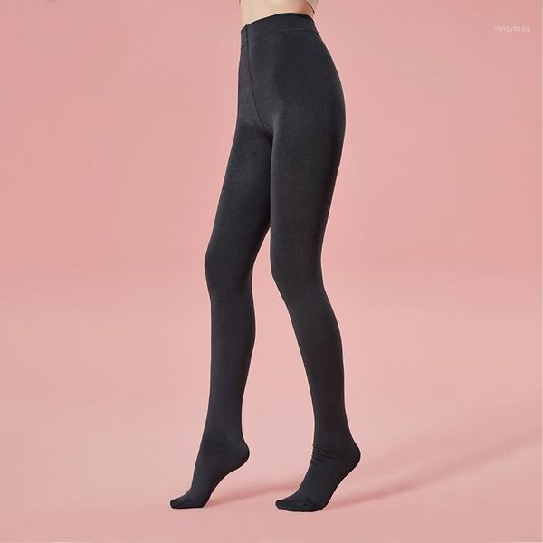 

velvet bottoming socks women for autumn 240d youth new style black slim women anti-snaking socks1