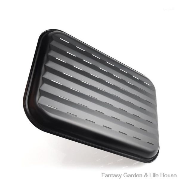 

baking roasting dish perforated fish dish toasting bread barbecue carbon steel non-stick barbecue1