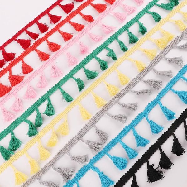 

5yard lot tassel fringes trim tassel trim fringe ribbon for home wedding decoration lace fabric diy sewing curtains accessories h sqcwbz