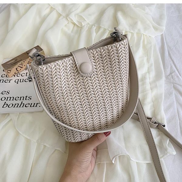 

тканые дизайн чувство сумка 2020 дикое сумка фея моды плечо ведро