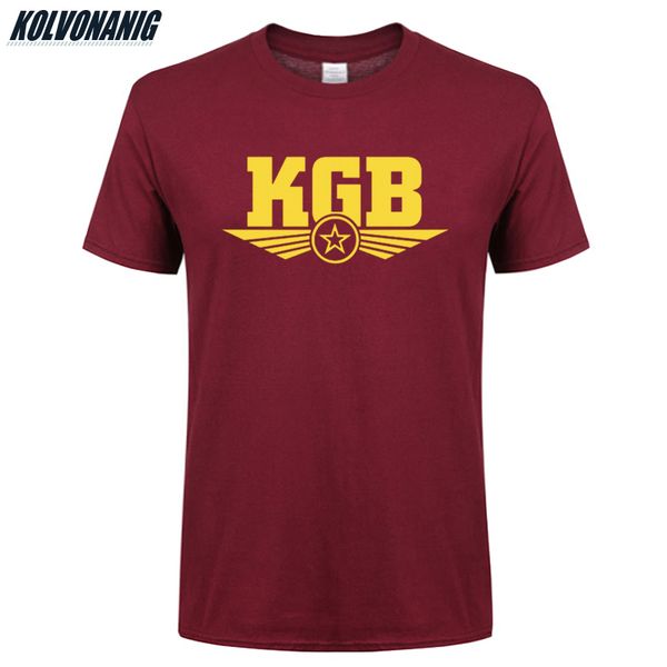 

sport 2019 summer men's clothing brand t shirt cccp russian ussr soviet union moscow kgb cotton o-neck print men t-shirts