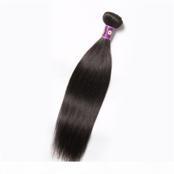 

2017 new arrival unprocessed price peruvian silky straight 1 bundle virgin remy hair extension ing, Black