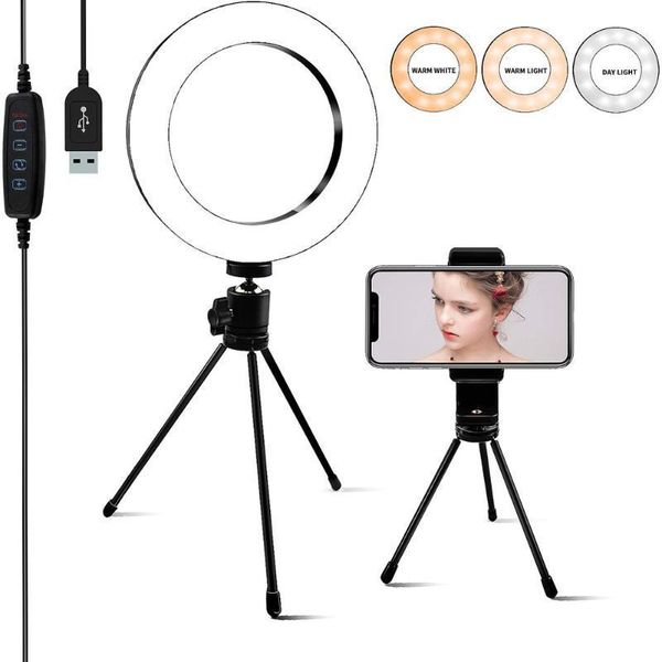 

flashes ring light with phone holder tripod dimmable selfie for pography makeup gk88991