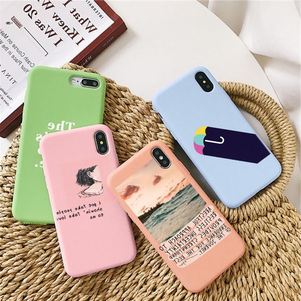 

simple letter soft silicon for xiaomi redmi 9 max 8t 9s 8 7 6 9c 9a 8a 7a k20 k30 mi note 10 lite poco f2 pro case