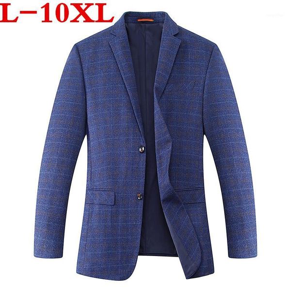 

plus size 10xl 9xl 8xl 7xl 6xl new arrival autumn and winter men's suit jacket fashion slim fit brazer casual blazers men1, White;black