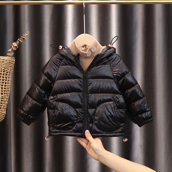 

children's autumn winter new lightweight jacket boys and girls korean cartoon small ears white duck down warm coat fashion, Blue;gray