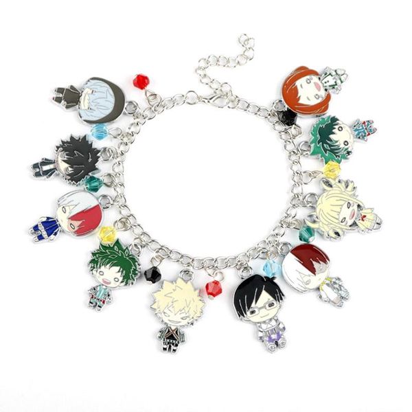 

tv cartoon anime bracelet inspired the hero's college pendant accessory bracelet with lobster claw clasp, Golden;silver