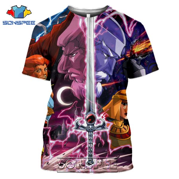 

thundercats vintage anime 3d print shirts horror harajuku oversized men clothing
