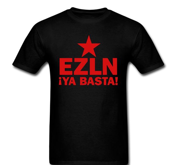 

ezln zapatista star ya basta spanish man new fashion men's short sleeve print s cool for sport hooded sweatshirt hoodie men t shirt