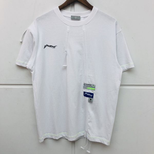 

2021 new diagonal stitching adererror t-shirt men women drawstring design space invasion ader error tees casaul t shirt 2go7, White;black