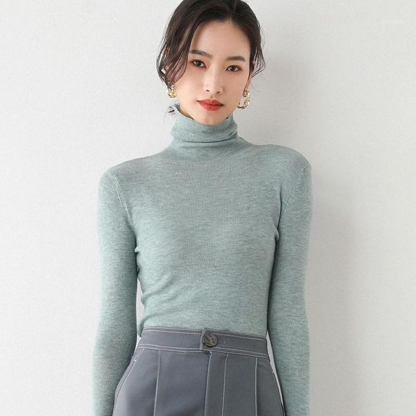 

turtleneck sweater women wool long sleeve women's knitted turtleneck cashmere sweater for women warm sweaters female1, White;black
