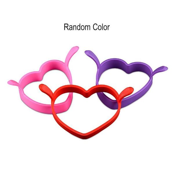 

heart shape sile egg tools pancake mold fried egg mold pancake rings form for eggs kitchen kitch jllnzq