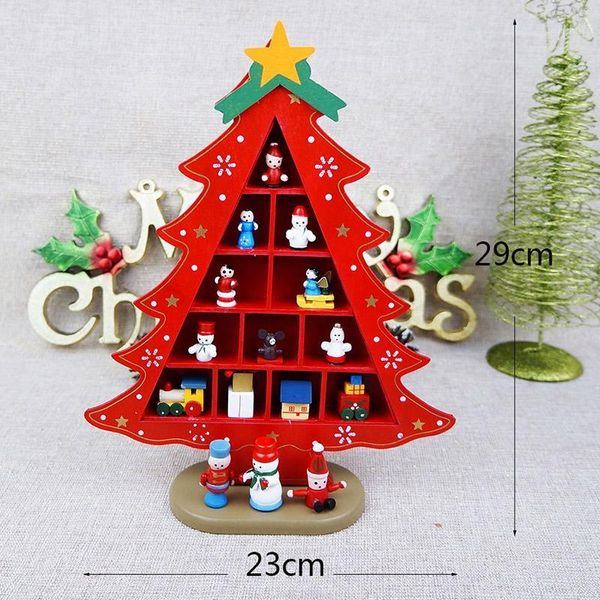 

christmas decorations diy mini wooden trees ornaments festival party table desk decoration decor sno881