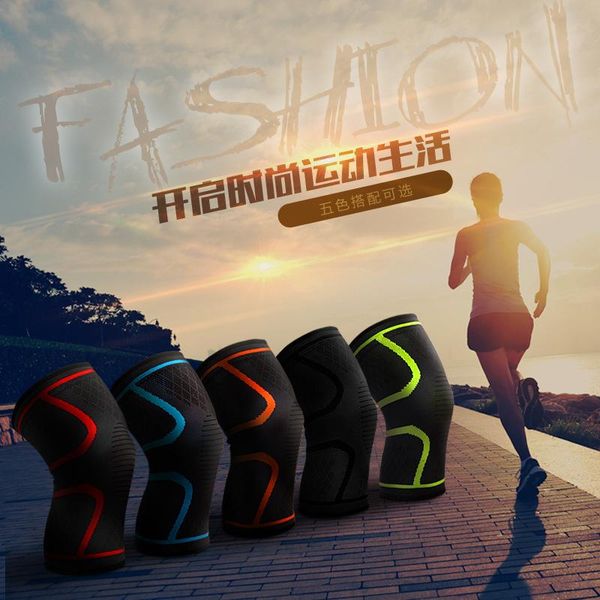 

elbow & knee pads elastic support braces nylon sport compression running sleeve for basketball volleyball, Black;gray
