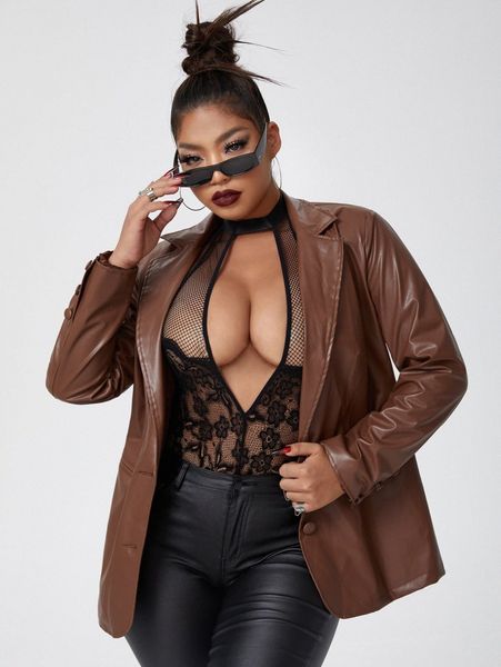 

plus floral lace cut-out teddy bodysuit i0ou#, Black;white