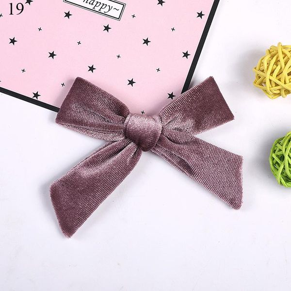 

1pc kids velvet bows hair clip hairpins for women autumn winter hairgrips headwear cute bow barrettes hair accessories h wmtyro, Black;brown