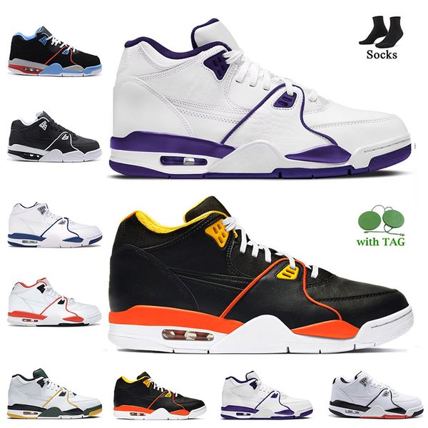 

mens trainers flight 89 89s white court purple basketball shoes with socks raygun chicago team red black true blue rucker park men sneakers