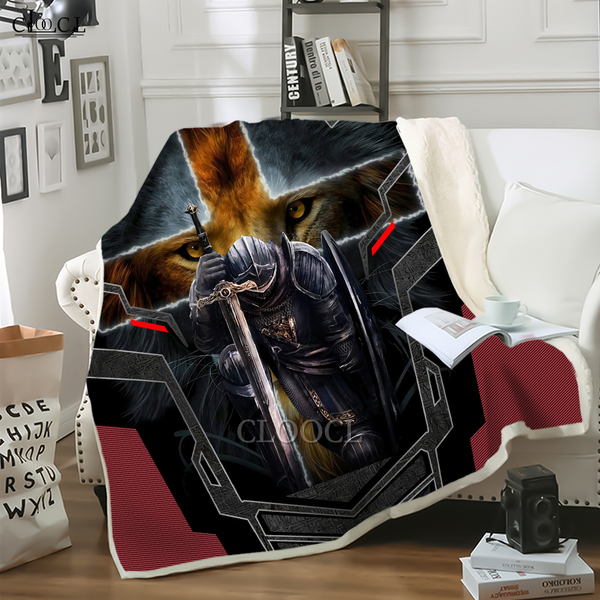 

cloocl blankets jesus knights templar 3d print street styleu air conditioning blanket sofa teens bedding throw plush quilt