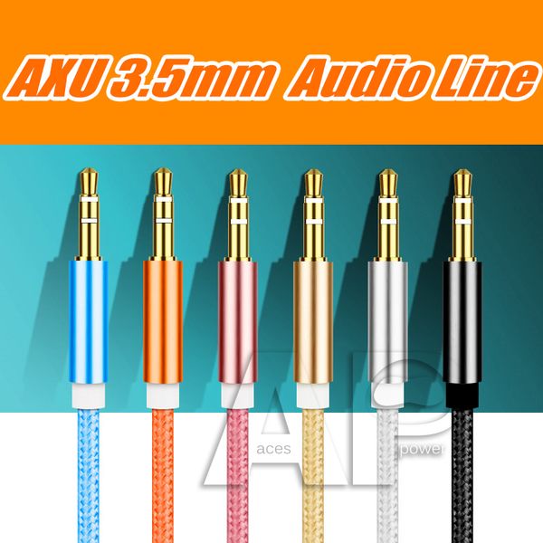 

1m male to male 3.5mm universal gold plated auxiliary audio stereo jack cable aux cord jack to jack device