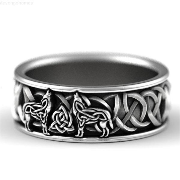 

stainless irish 316l pattern classic celtic knot steel ring men christmas gift us size 6-13, Silver